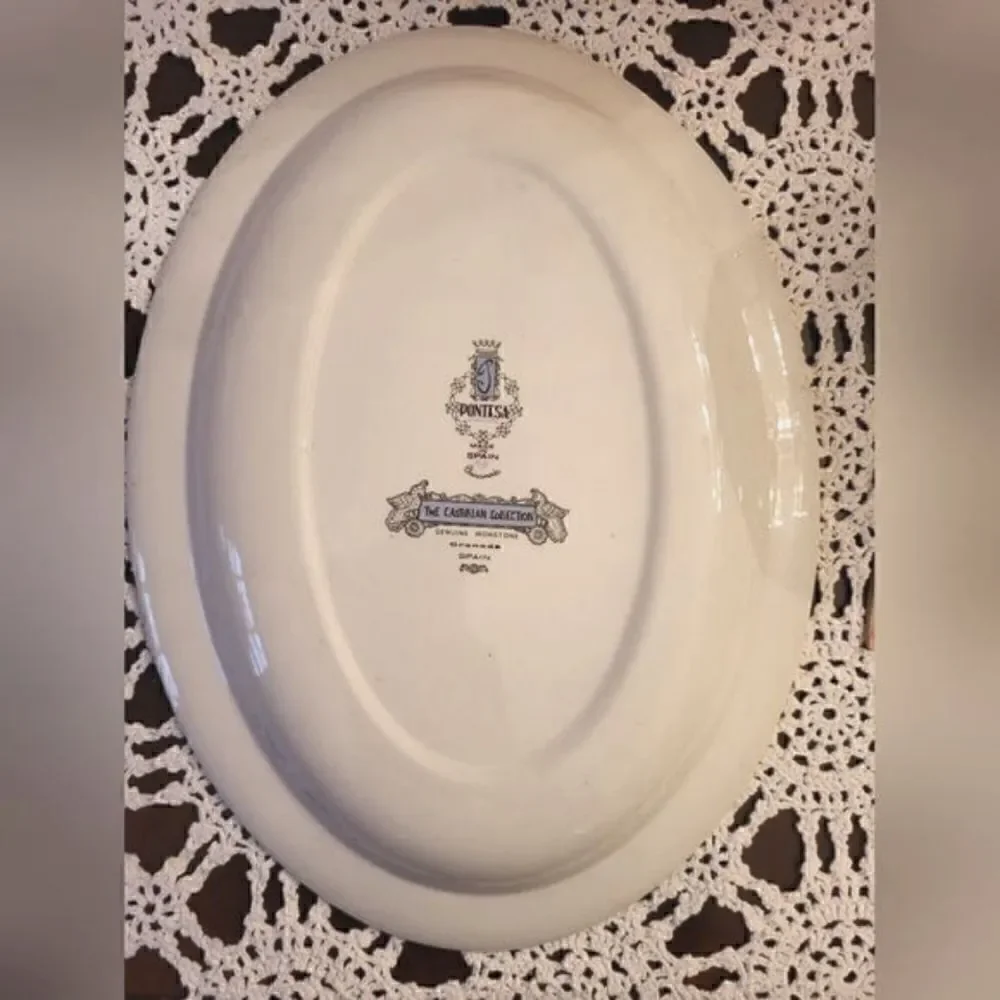 Vintage Pristine Pontesa Ironstone Castillian Collection Serving Platter 14 X 10